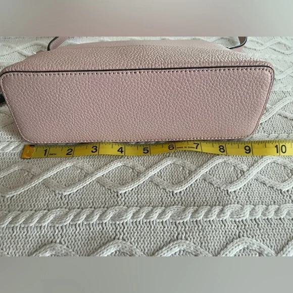 New! Kate Spade Blush Pink Crossbody Bag Zipper Top with Measurements - Picture 13 of 14